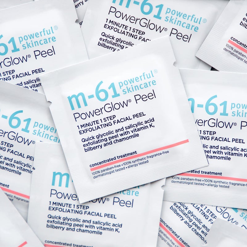 m-61 PowerGlow Peel | Exfoliating Facial Peel With Glycolic, Salicylic Acid. 1 Minute, 1 Step - 60 Treatments - Image 2