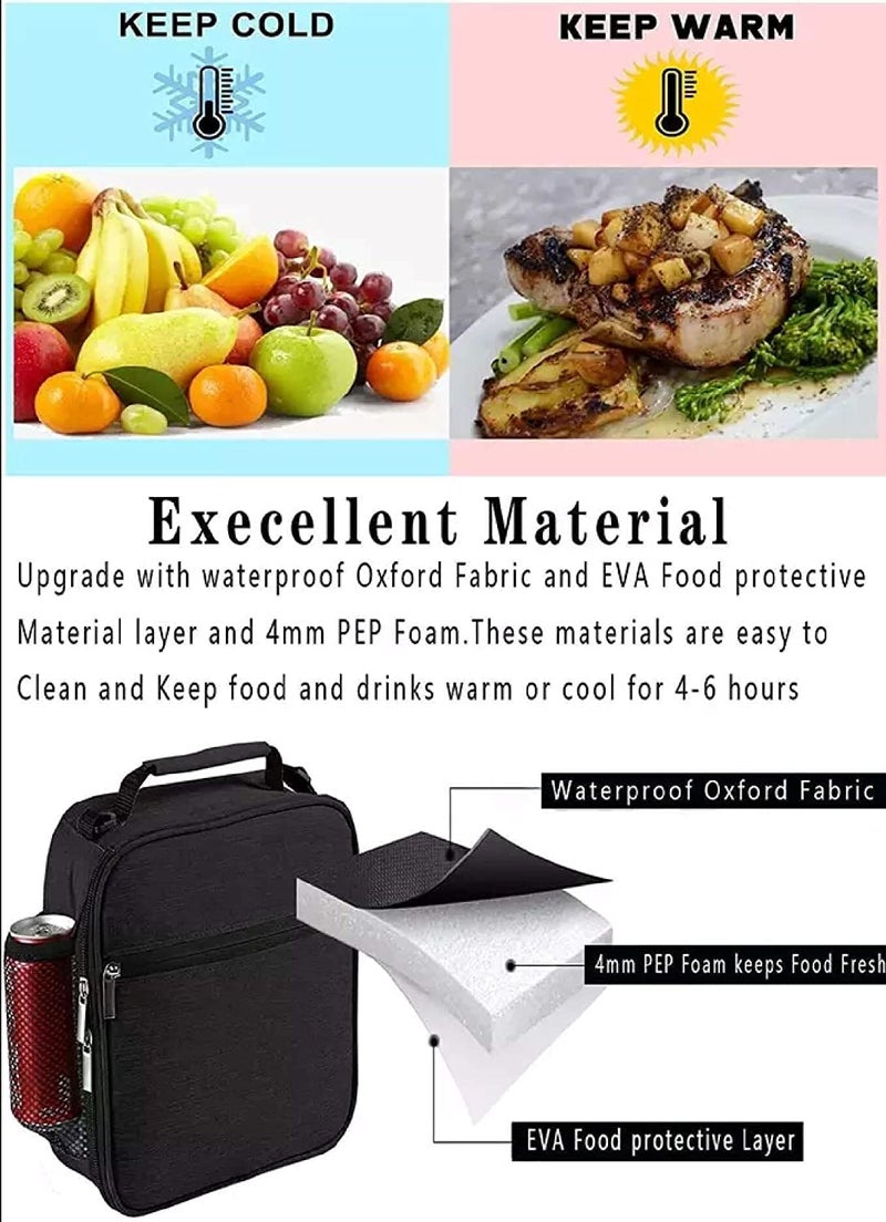 Diablos Insulated Lunch Bag for Men and Women 5 Liters Tiffin Bag for Work School and Outdoors Blue - Image 5