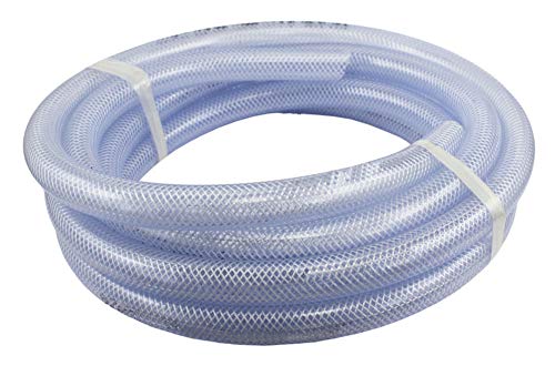 Duda Energy HPpvc038-100ft 100' x 3/8" ID High Pressure Braided Clear Flexible PVC Tubing Heavy Duty UV Chemical Resistant Vinyl Hose Water Oil - Image 5