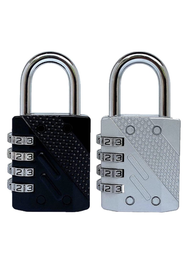 Combination Locks Resettable 4-Digit Outdoor Waterproof Padlock for Gym, School Locker, Fence, Toolbox, Gate, Hasp Storage Lock - Image 2