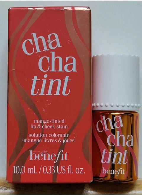 Benefit cha cha tint  (mango tinted lip and cheek stain) 10ml