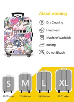 HomarKet Travel Luggage Cover Spandex Suitcase Protector Washable Baggage Covers  - Image 5