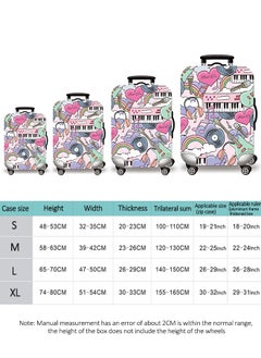 HomarKet Travel Luggage Cover Spandex Suitcase Protector Washable Baggage Covers  - Image 2