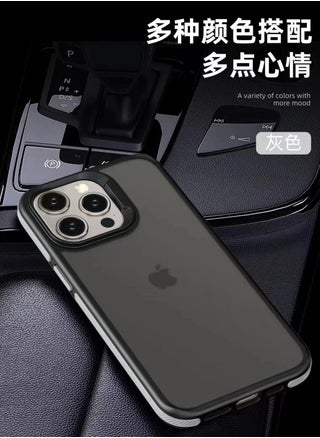 A back cover with a matte texture a delicate colored frame shock protection and protection for the camera from breakage For Iphone 15 (Grey) - pzsku/Z52C3754A1FFF6447FB03Z/45/_/1716497865/6f382a59-b020-4197-9e7e-1b8a080295ef