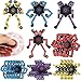 Dilabnba 8PCS Transformable Fidget Spinner Toy for Kids Adults Deformation Robot Chain Spinner Fingertip Gyro Toys for Boys Girls 312 Stress Relief Sensory Toys for Goodie Bag Fillers Kids Travel - Image 2