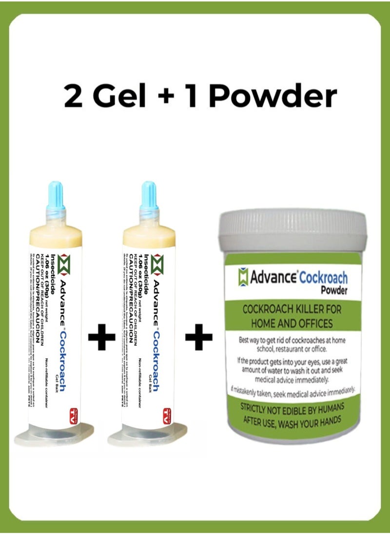 advance - Advance Cockroach Bait Control Expert Powder 100g with 2 Gel - Image 1
