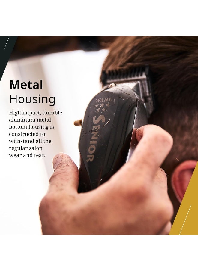 Wahl Professional 5 Star Senior Clipper | Cord-Cordless |3 Attachment Combs |Surgical Blade | 3 Pin - GCC - Image 5