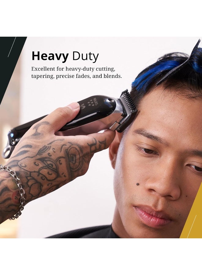 Wahl Professional 5 Star Senior Clipper | Cord-Cordless |3 Attachment Combs |Surgical Blade | 3 Pin - GCC - Image 4