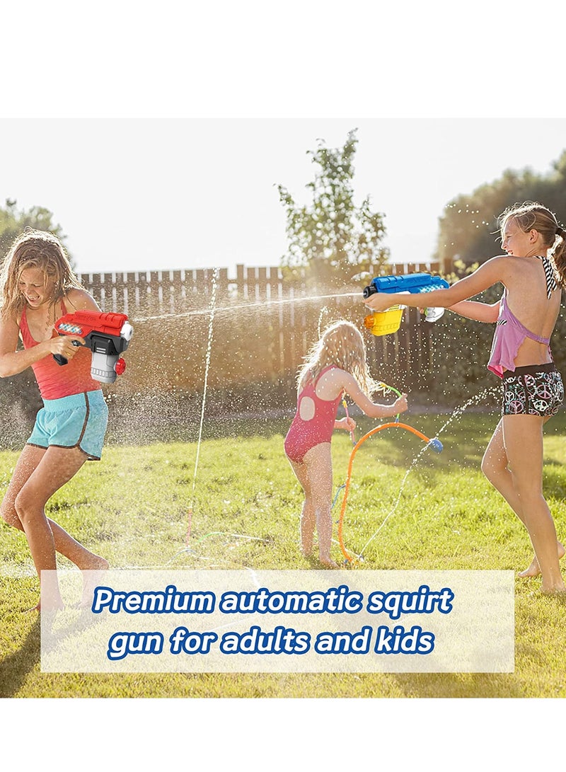 SYOSI Electric Water Gun, Battery Operated Squirt Guns with Cool LED Lights, 300CC Long Range Water Blaster for Kids Adults Swimming Pool Beach Party Water Fighting Black - Image 2