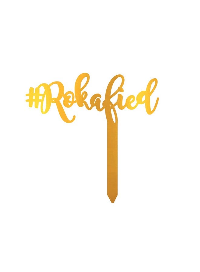 Incrizma Gold Cake Topper Acrylic Cake Topper | Cake Topper Cake Decoration Supplies (Rokafied)