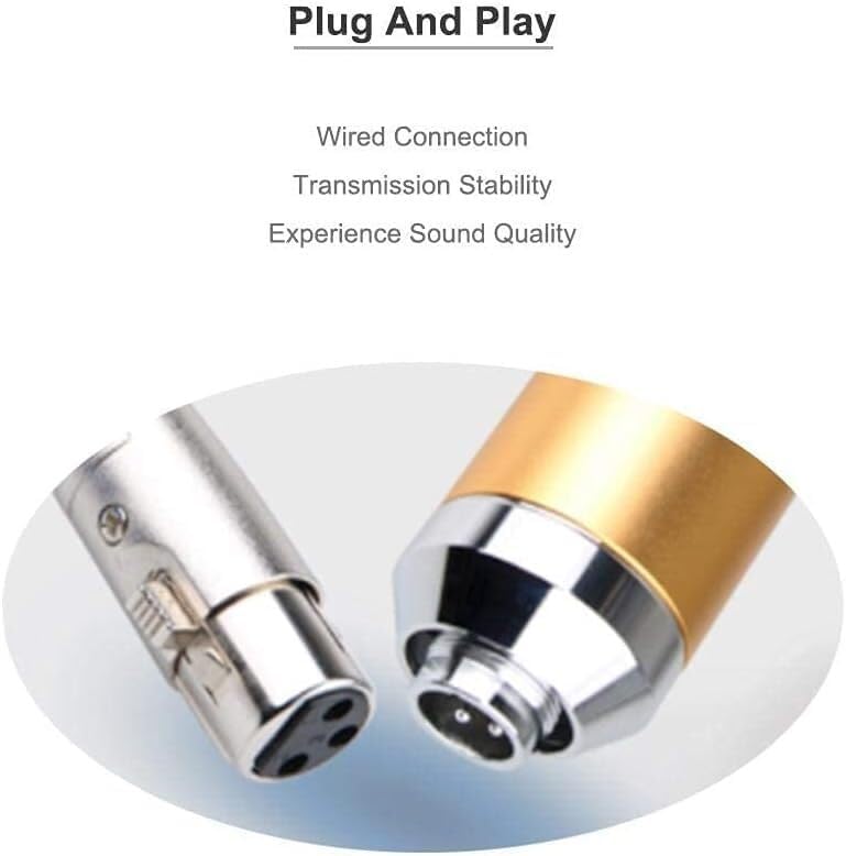 Sound Card Condenser Microphone Computer Microphone Network K Song Shouting Live Game Chat Recording Microphone, Beige - Image 5