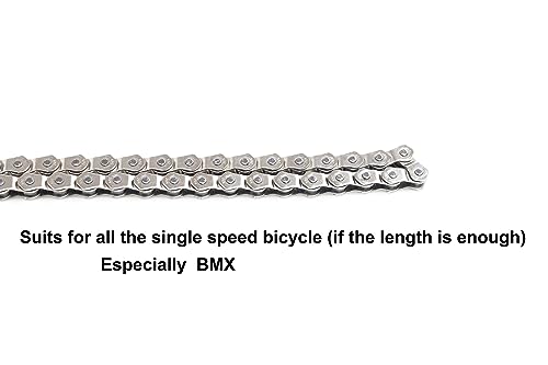 WEEROCK KMC BMX Single Speed Bike Chain 1 Speed Half Link High Strength Bicycle Chains 1/2" x 1/8" x 100 Links - Image 3