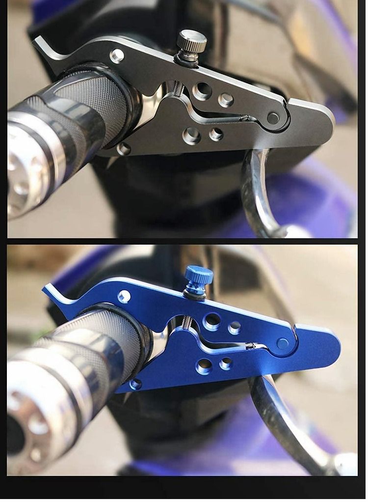 Y&D Motorcycle Cruise Control, Throttle Lock, Universal Assist Wrist/Hand Grip Lock Clamp with Silicone Ring Protect Fits Most Any Bike Durable Lightweight Aluminum Alloy  - Image 3