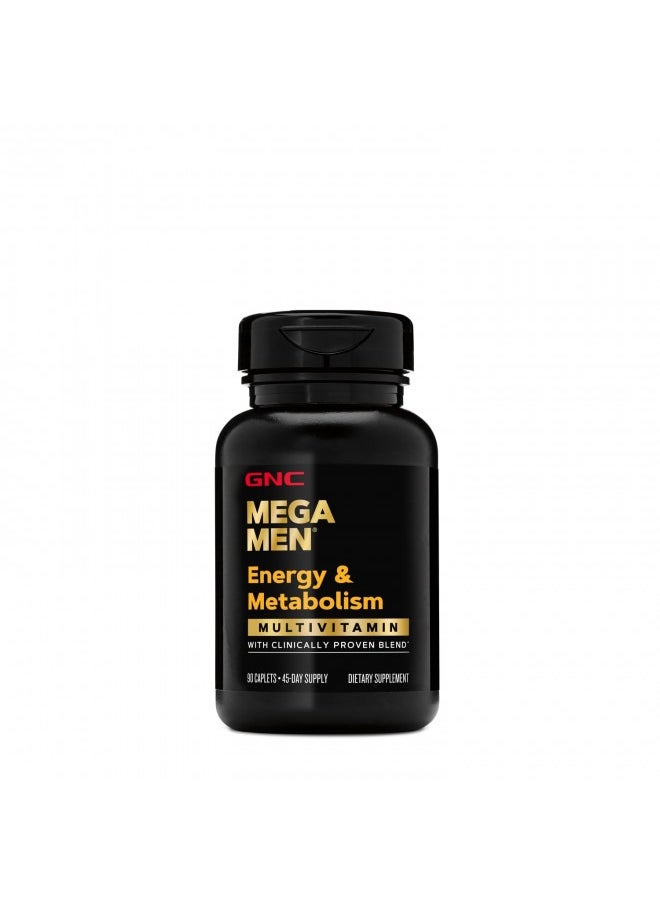 GNC - Mega Men Energy & Metabolism Multivitamin | Antioxidants and Increased Calorie Burning | 90 Count - Image 1