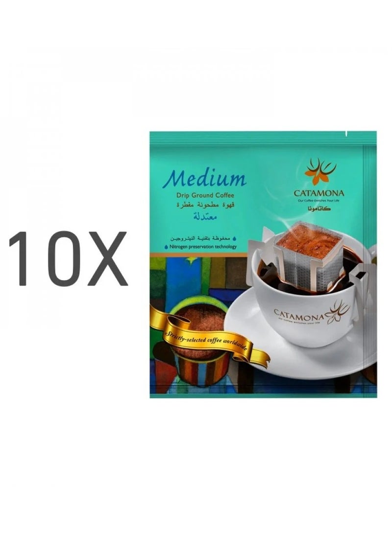 CATAMONA Drip Ground Coffee -  medium - 10×10g  - Image 4