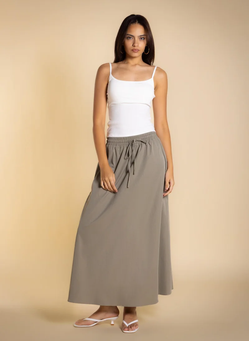 شايبس MIDI COTTON SKIRT