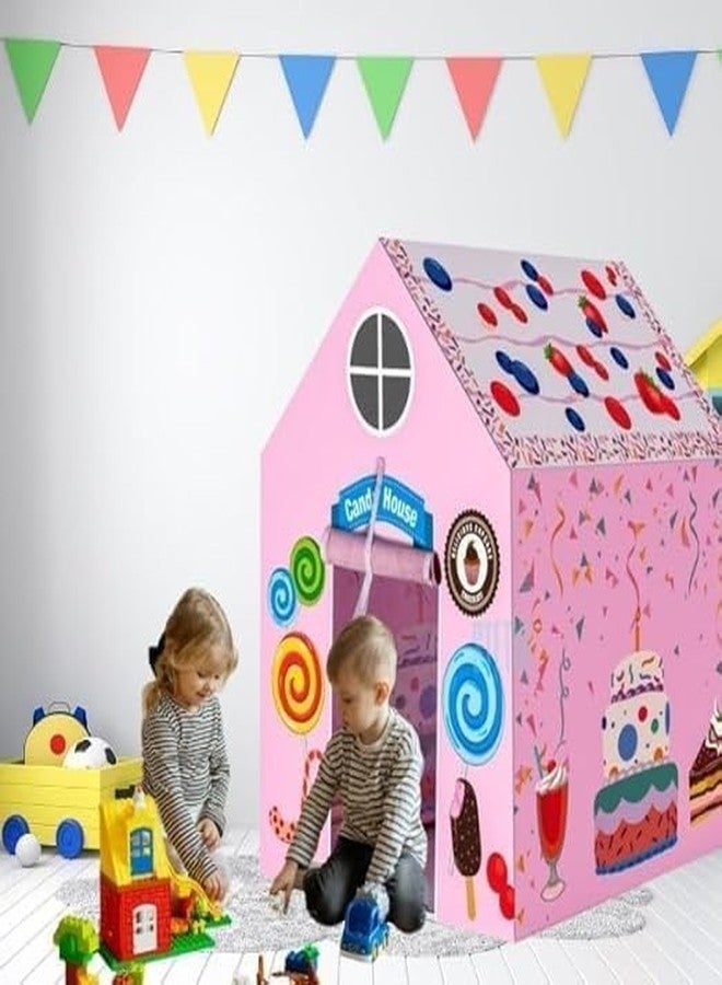 MODUX Colorfull and Light Weight Children Play Tent House for 3-10 Years Old Kids Girls and Boys Light Weight and Foldable Children Toys, Indoor and Outdoor Kid Tent House (Cake Shope) - Image 2
