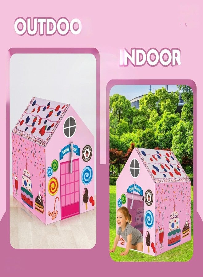 MODUX Colorfull and Light Weight Children Play Tent House for 3-10 Years Old Kids Girls and Boys Light Weight and Foldable Children Toys, Indoor and Outdoor Kid Tent House (Cake Shope) - Image 5