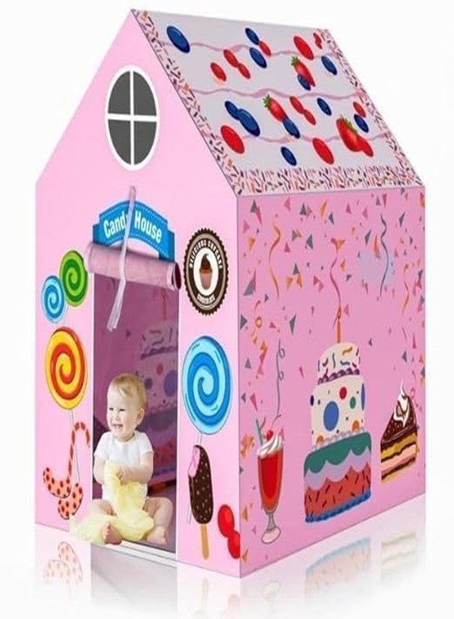 MODUX Colorfull and Light Weight Children Play Tent House for 3-10 Years Old Kids Girls and Boys Light Weight and Foldable Children Toys, Indoor and Outdoor Kid Tent House (Cake Shope) - Image 1