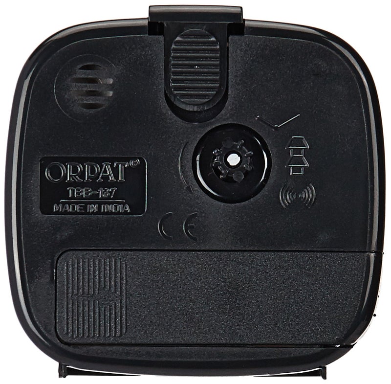 Orpat Plastic Beep Analog Alarm Clock(Black,Tbb-137) - Image 2
