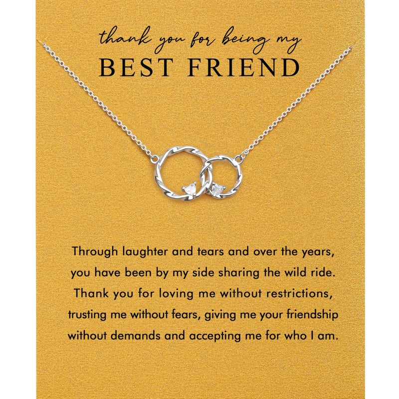 Baydurcan Best Friend Birthday Gifts for Women, Bestfriend Gift Ideas Friendship Gifts for Women Friendship Necklace (best friend) - Image 1