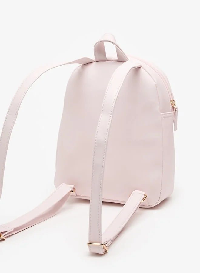 MISSY Little Missy Floral Sequinned Backpack with Zip Closure and Front Pocket