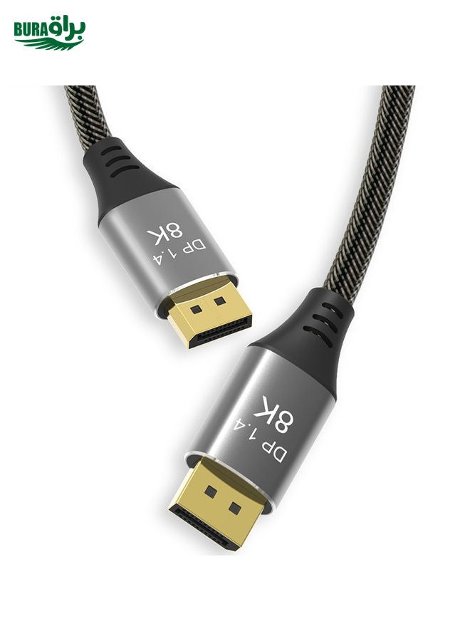 10M DP1.4 الإصدار 8K DisplayPort ذكر إلى Male Computer Monitor HD Cable