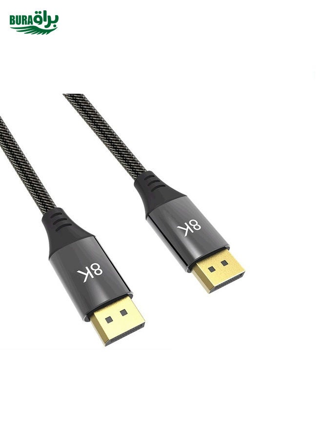 10M DP1.4 الإصدار 8K DisplayPort ذكر إلى Male Computer Monitor HD Cable