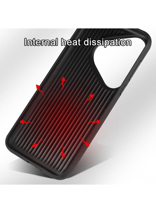 Zaboon Case For Huawei Pura 70 Pro / Pro+ Plain Leather Printed Cooling Phone Case - Image 3