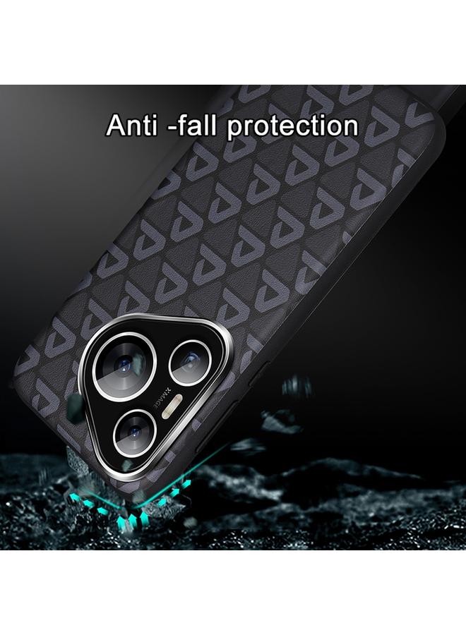 Zaboon Case For Huawei Pura 70 Pro / Pro+ Plain Leather Printed Cooling Phone Case - Image 5