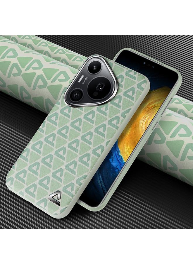 Zaboon Case For Huawei Pura 70 Pro / Pro+ Plain Leather Printed Cooling Phone Case - Image 2