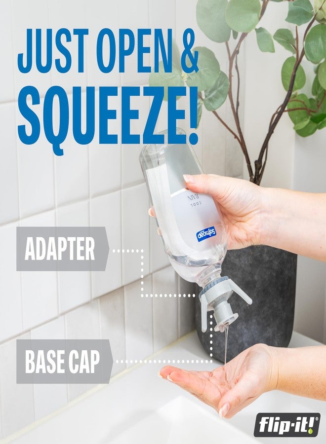 Flip-It! Bottle Emptying Kit - 6 Bottle Pack - No more wasted product - Fits most plastic bottles - 6 Base Caps, 6 Adapters - Pastel Color Edition - Image 5