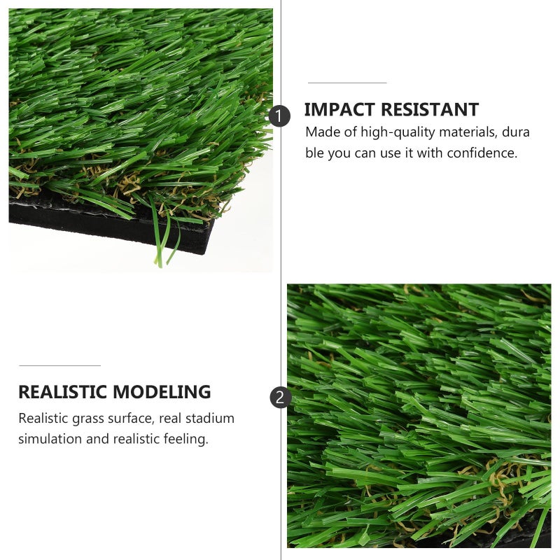Golf Hitting Pad Practice Mat Portable Mini Chipping Turf For Home Indoor Training Green - Image 4