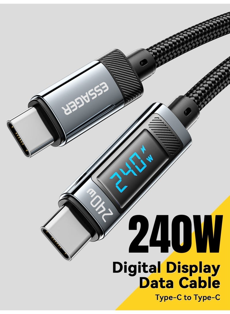 Essager USB C To USB Type C Cable 240W 5A PD 3.1 Fast Charging Charger Digital Cable For iPhone 15-17 Laptop MacBook Pro Xiaomi - Image 1