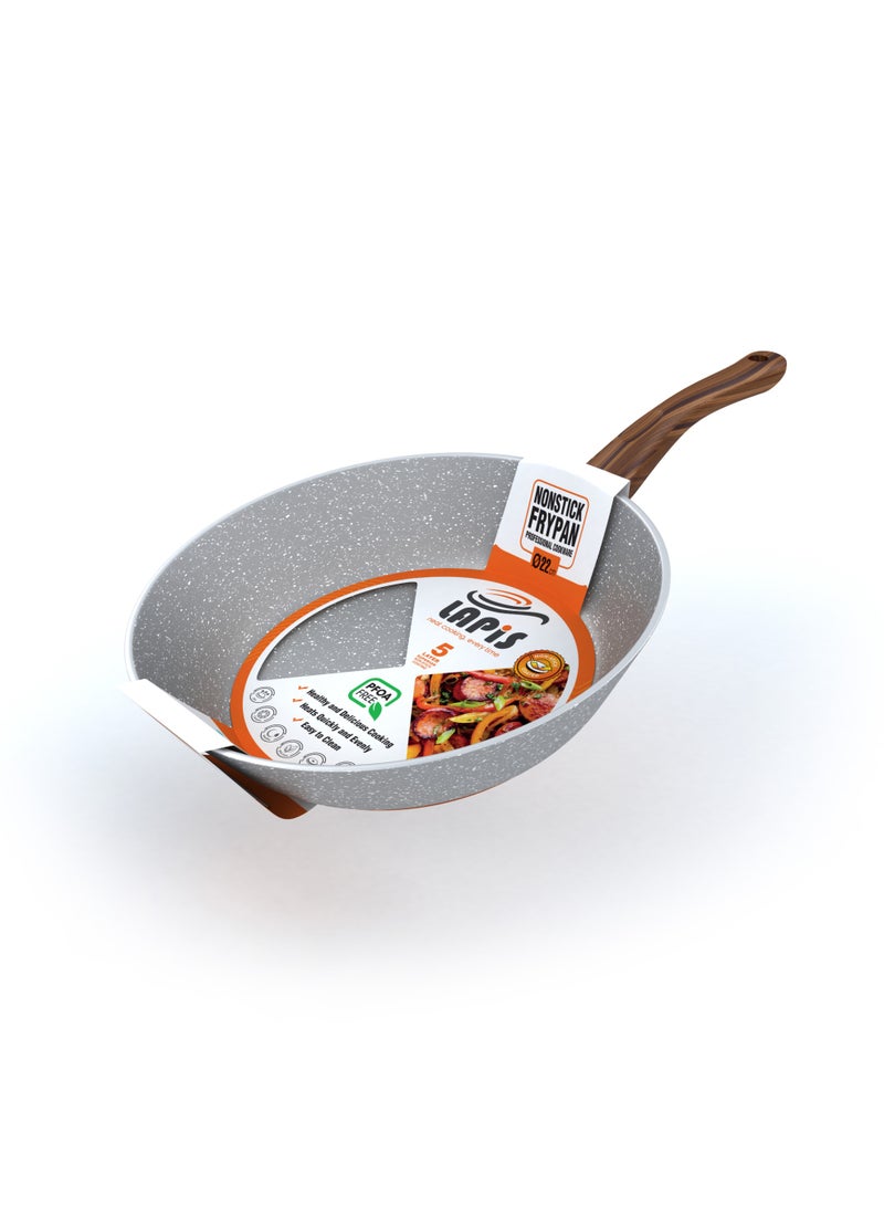 LAPIS Granite Frying Pan Size 22 cm Grey - Image 1