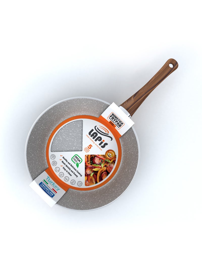 LAPIS Granite Frying Pan Size 22 cm Grey - Image 3