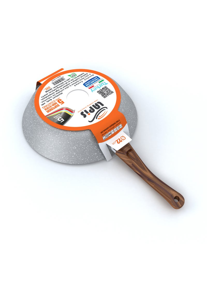 LAPIS Granite Frying Pan Size 22 cm Grey - Image 4
