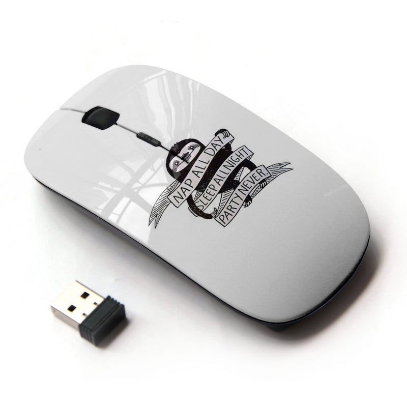 KOOLmouse [ Optical 2.4G Wireless Mouse [ Nap All Day - Funny Sloth ] - Image 5