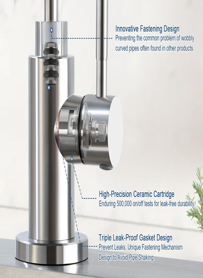 VMASSTONE Reverse Osmosis Faucet Fits Most RO Units or Water Filtration System, Non-Air Gap Stainless Steel Drinking Water Faucet for Bar, Kitchen Sink, RV (DM001 BN) - Image 5