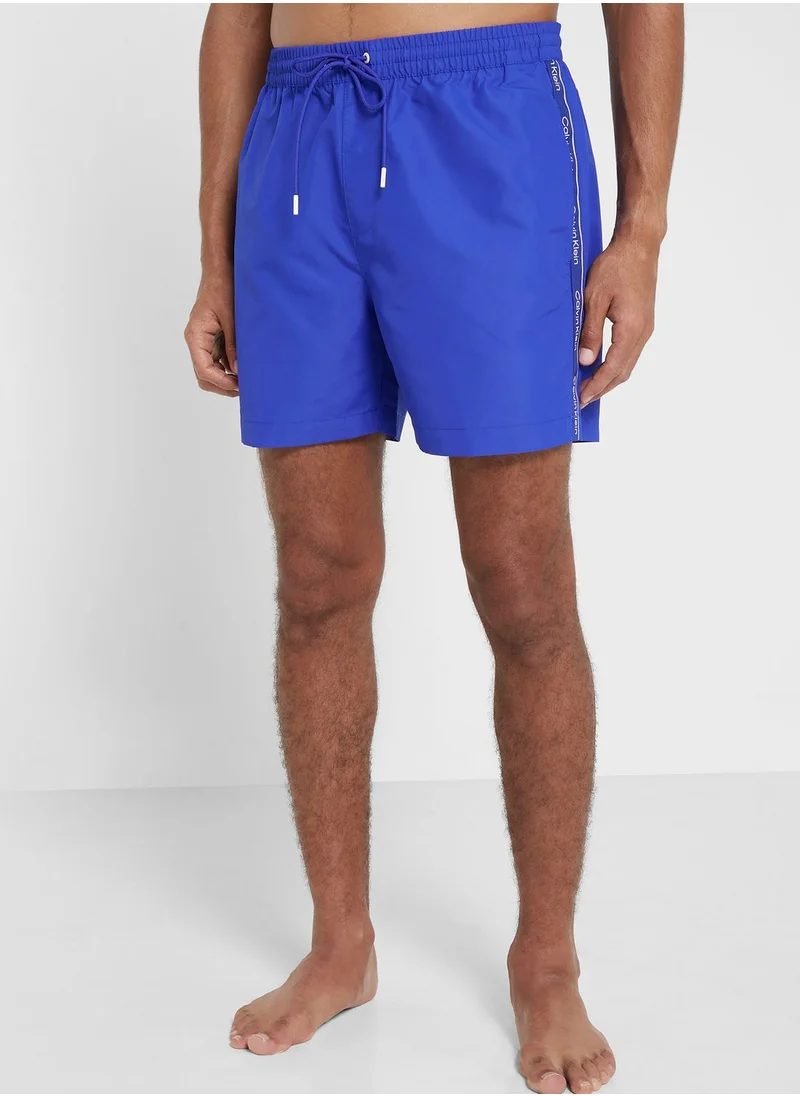 CALVIN KLEIN Logo Drawstring Swim Shorts