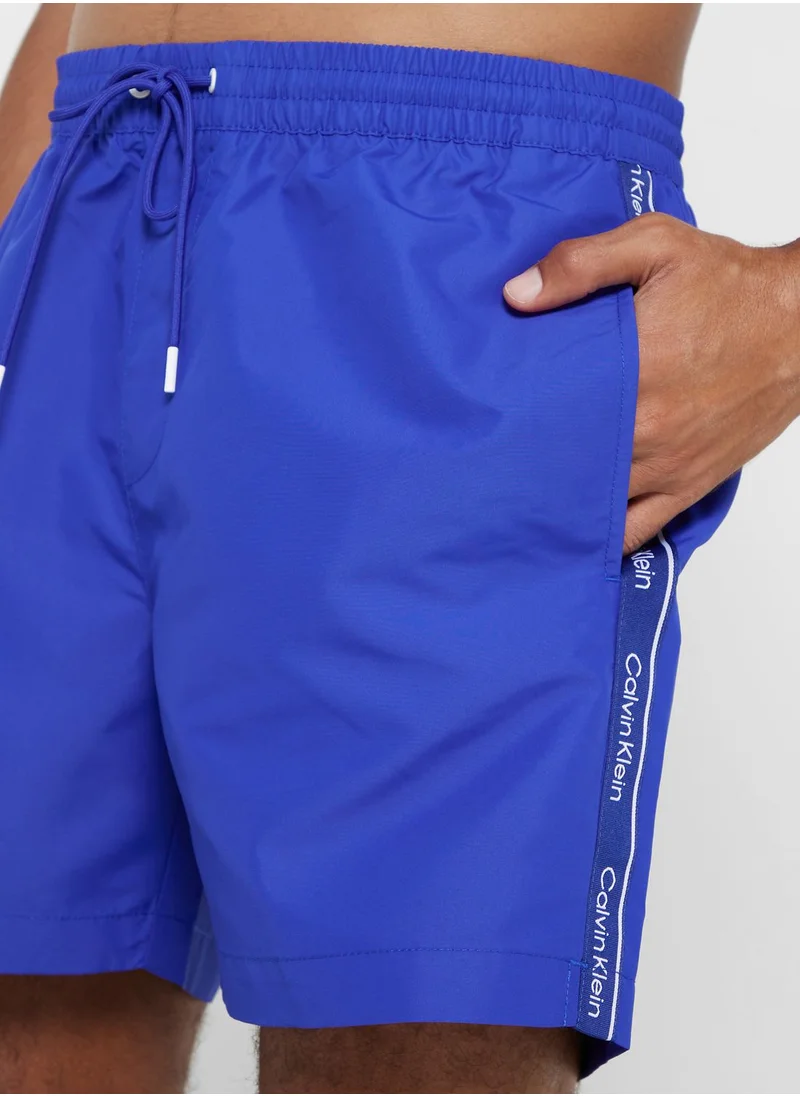 CALVIN KLEIN Logo Drawstring Swim Shorts