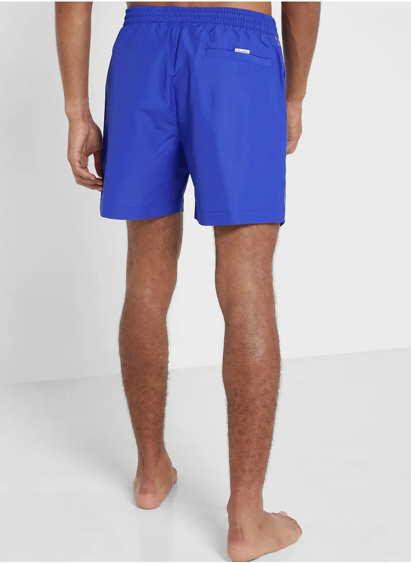 CALVIN KLEIN Logo Drawstring Swim Shorts