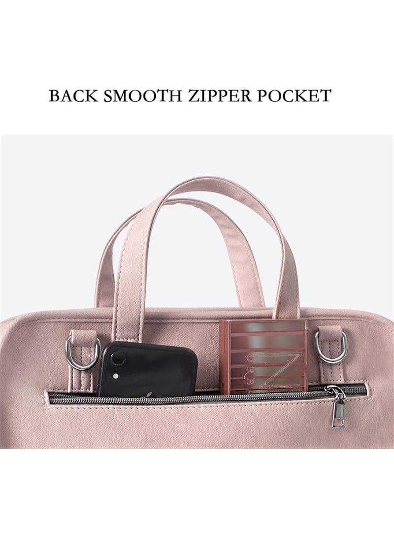 Bukela Laptop Bag with Shoulder Strap & Handle, Compatible with MacBook Pro 13.3 Inch, HP, Dell, Acer, Asus, Pink - Image 5