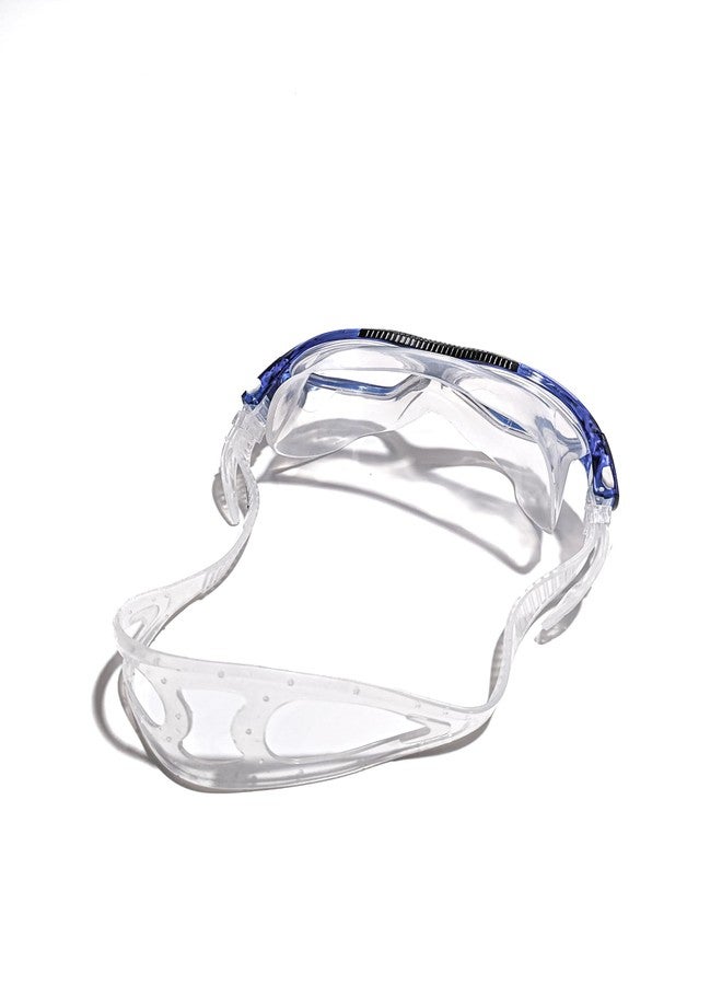 TENNEX Swimming Goggles T-555, Anti-Fog, Leak-Proof, UV-Protected, With Ear Plugs, Adult Size, Blue - Image 4