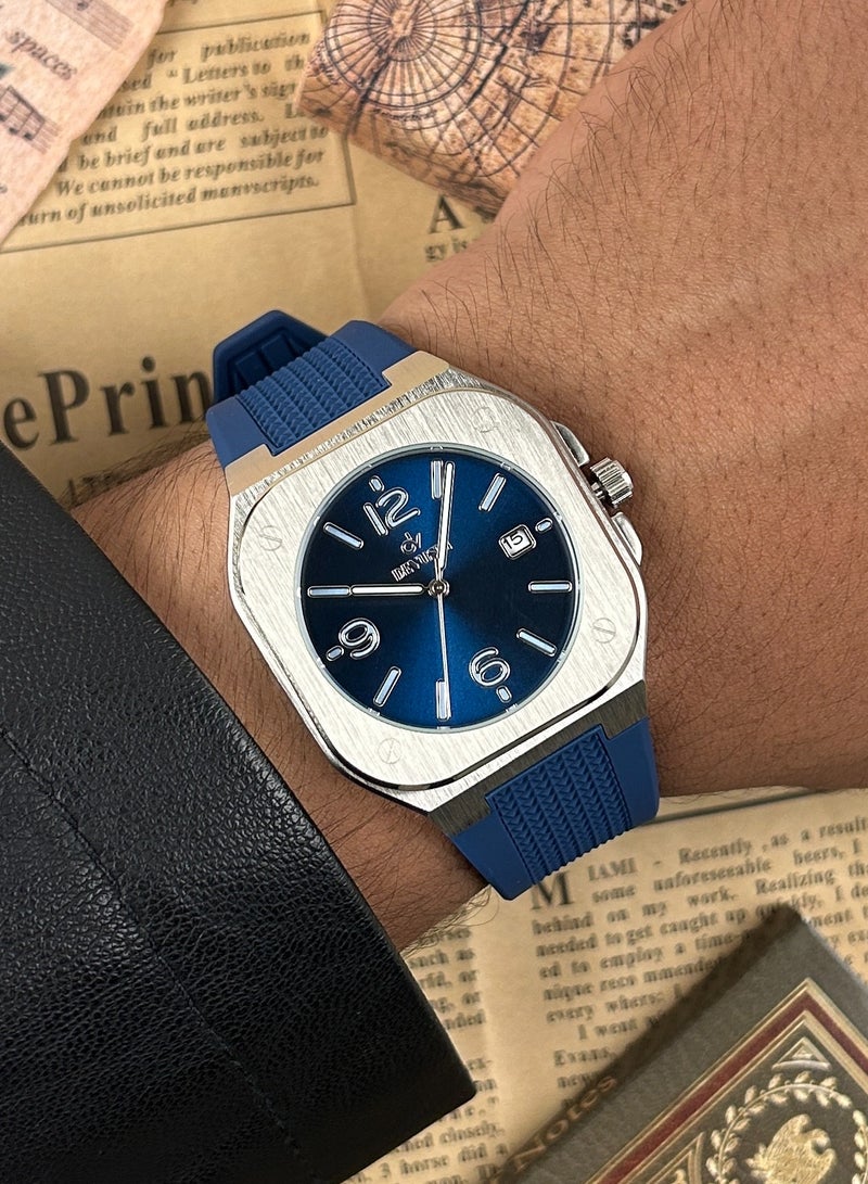 ديفوشي ساعة رجاليه بسوار ربل ناعم ضد الماء - Image 3