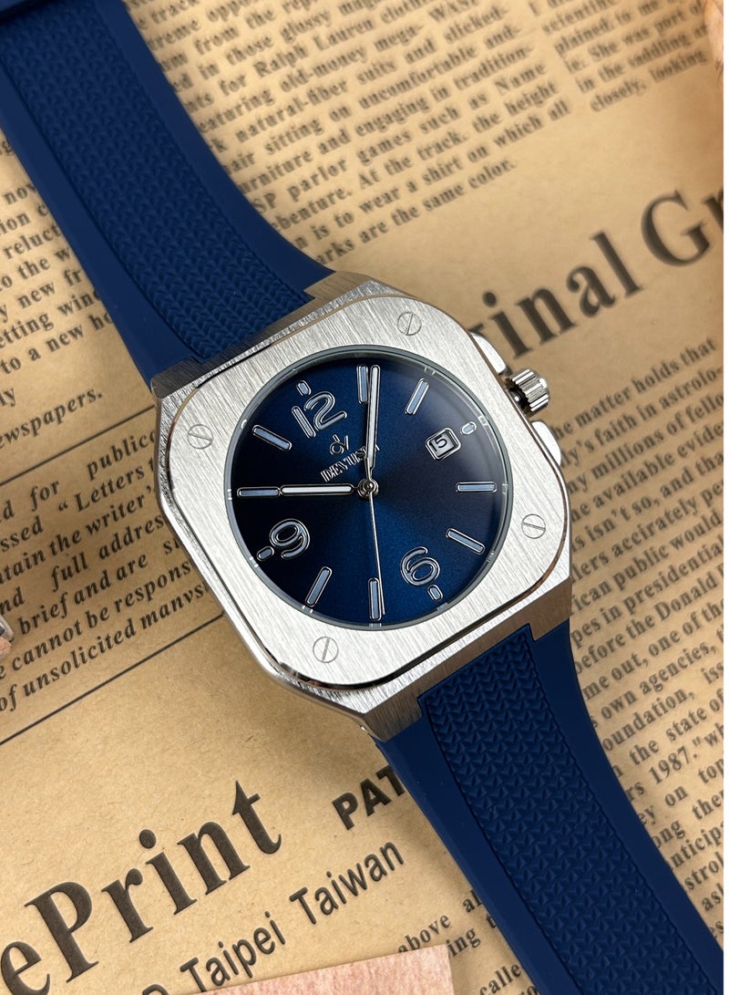 ديفوشي ساعة رجاليه بسوار ربل ناعم ضد الماء - Image 2