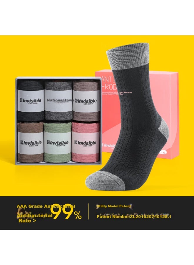 Invisible Yinxiangdun 100% Xinjiang Cotton Antibacterial Deodorant Women's Socks, Sweat-absorbing Quick-drying Sweet Retro Fashionable Thigh-high Socks - Image 2