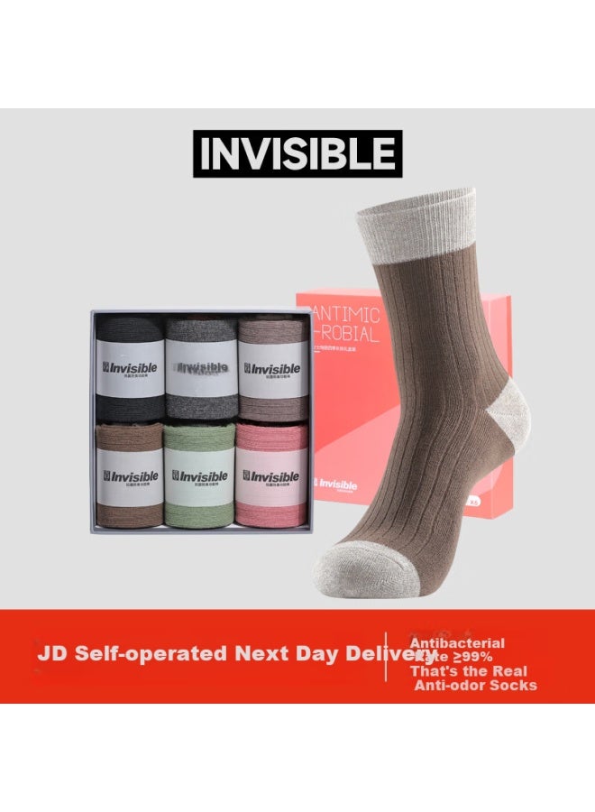 Invisible Yinxiangdun 100% Xinjiang Cotton Antibacterial Deodorant Women's Socks, Sweat-absorbing Quick-drying Sweet Retro Fashionable Thigh-high Socks - Image 1