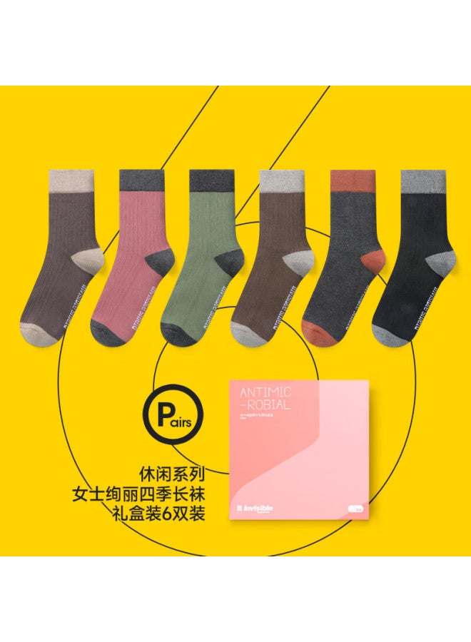 Invisible Yinxiangdun 100% Xinjiang Cotton Antibacterial Deodorant Women's Socks, Sweat-absorbing Quick-drying Sweet Retro Fashionable Thigh-high Socks - Image 4