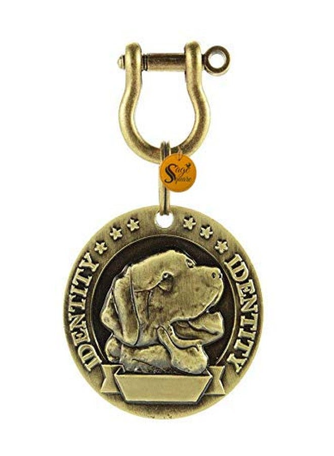 سايج سكوير قلادة تذكارية مربعة الشكل من البرونز العتيق، تُستخدم كطوق تعريف للكلاب (عشوائي) (قطعة واحدة) - Image 2